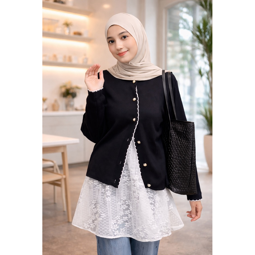 Rok Renda Korea Lace Layered Vintage