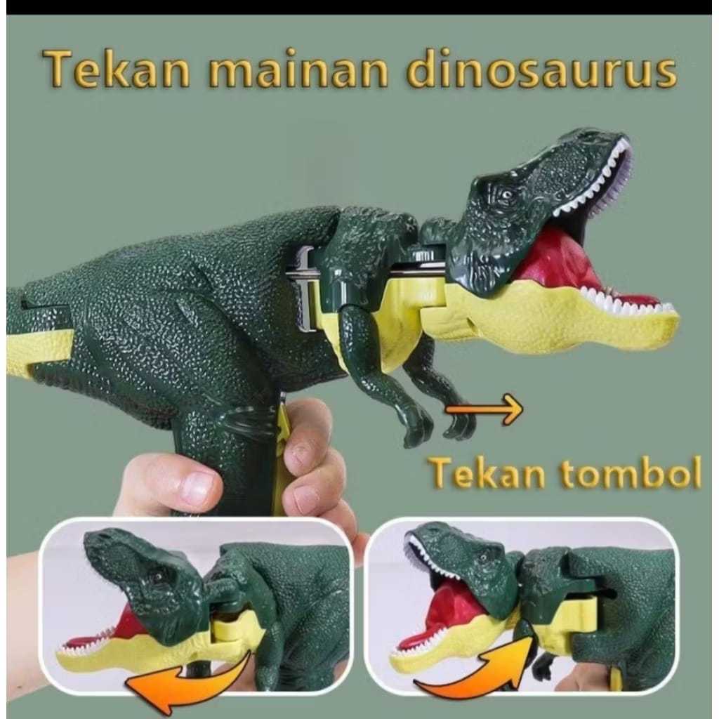 Mainan Dinosaurus T-REX Plastik Dinosaurus Viral Dino Geal Geol