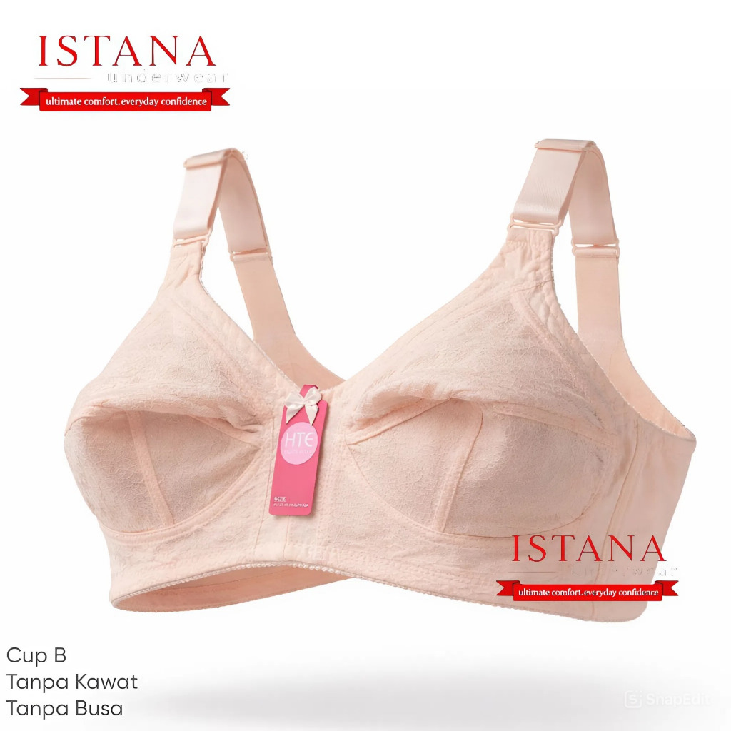 BRA SPORT JUMBO RENDA LOKAL / BH RENDA BIG CUP TANPA BUSA TALI LEBAR