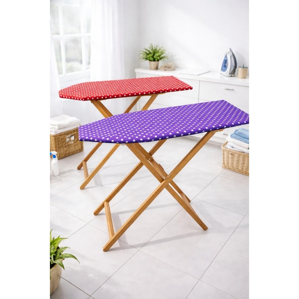 Meja Setrika Kayu/Meja Setrika Berdiri/Meja Setrika Duduk