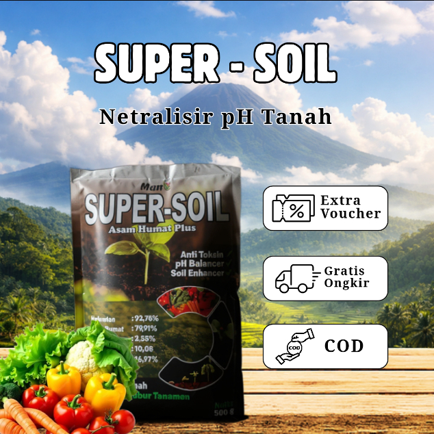 SUPER SOIL - Asam Humat Nutrisi Pembenahan Tanah - Original