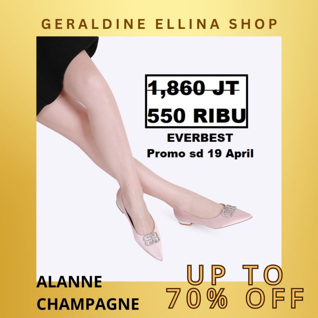 Sepatu flat Everbest wanita sale original store seri ALANNE