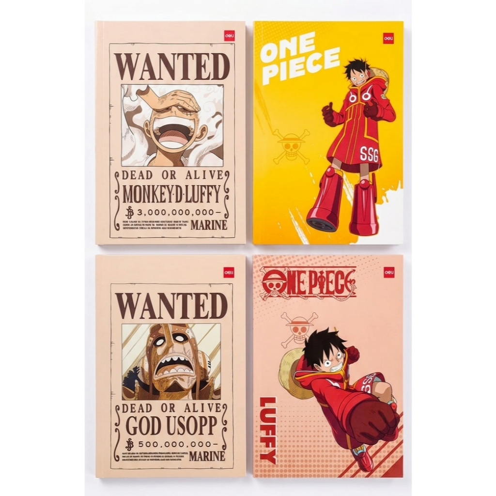 BUKU TULIS PANJANG DELI SERI ONE PIECE ISI 10 BUKU 42 LEMBAR