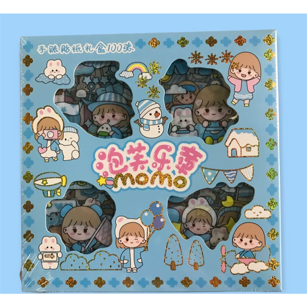 STIKER MOMO DIY – 1 BOX ISI 100 LEMBAR
