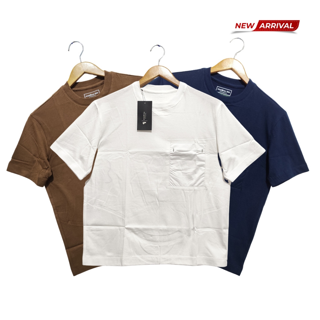 SOUNDTRAX Kaos Oversize Anak Kantong Polos Katun Combed Lengan Pendek