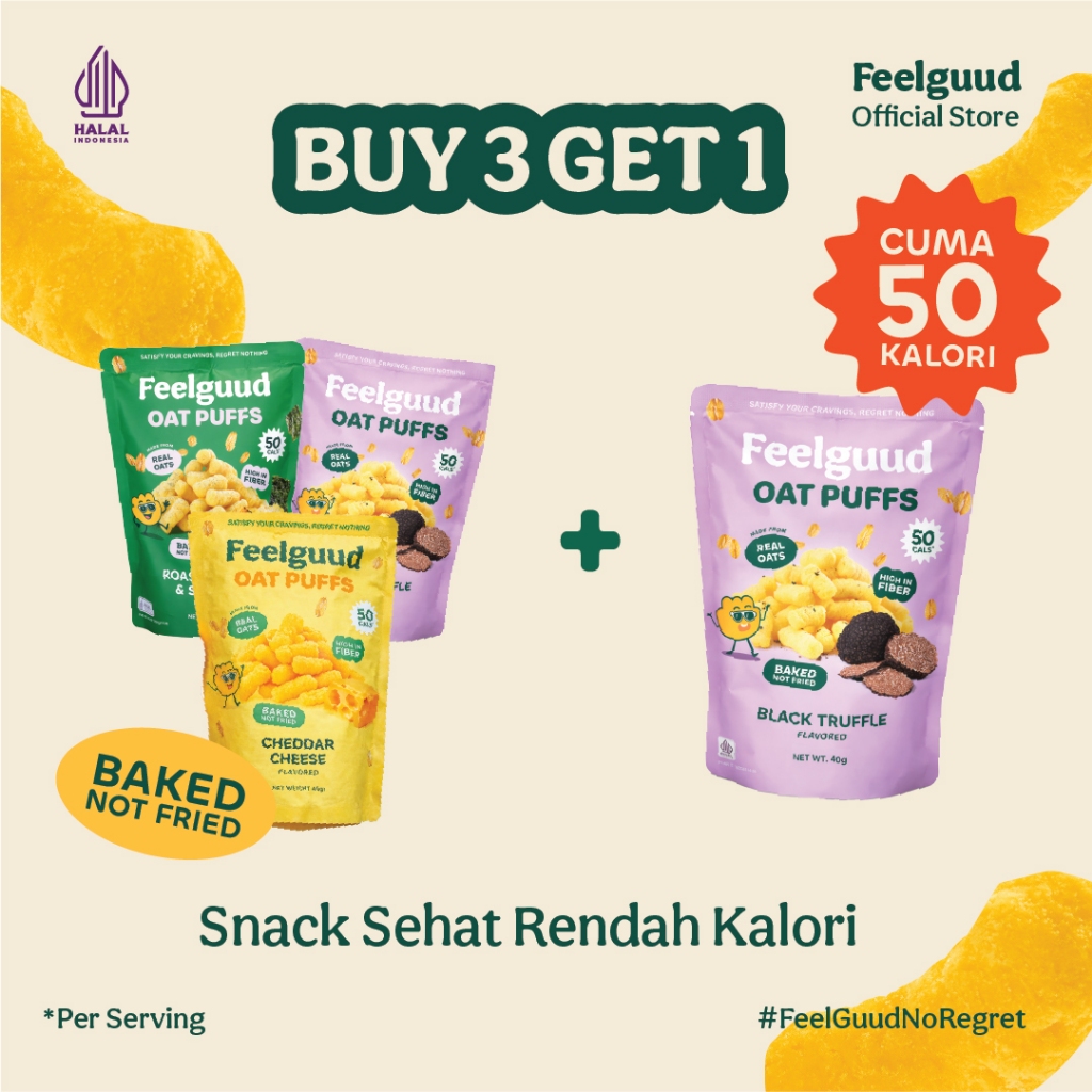 [LIVE EXCLUSIVE] [BUY3GET1] Keju Cheddar + Rumput Laut + Jagung Bakar  + Black Truffle - Rendah kalo