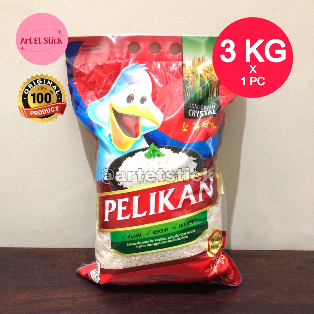 Beras Pelikan 3 Kg Premium