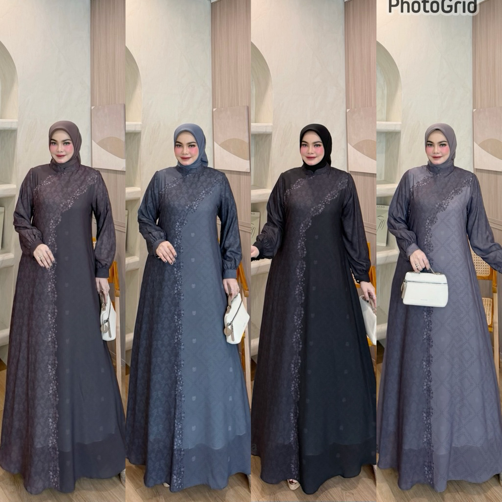 premium dress silk / dress silk armani Zalekha // Mazaya // Wadah Muslim