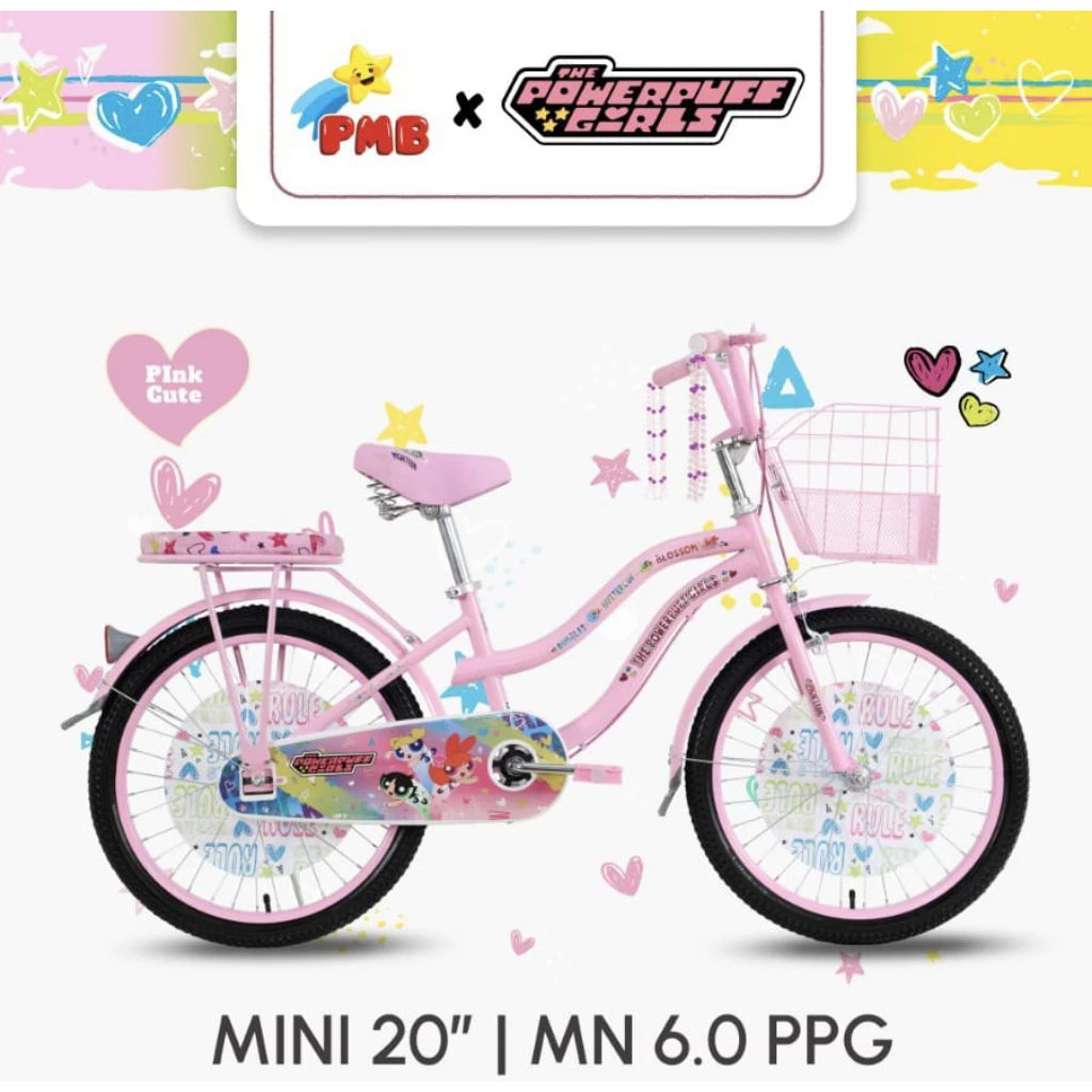 Sepeda Mini Anak Perempuan CTB Mortein MN 6.0 PPG 20 inch