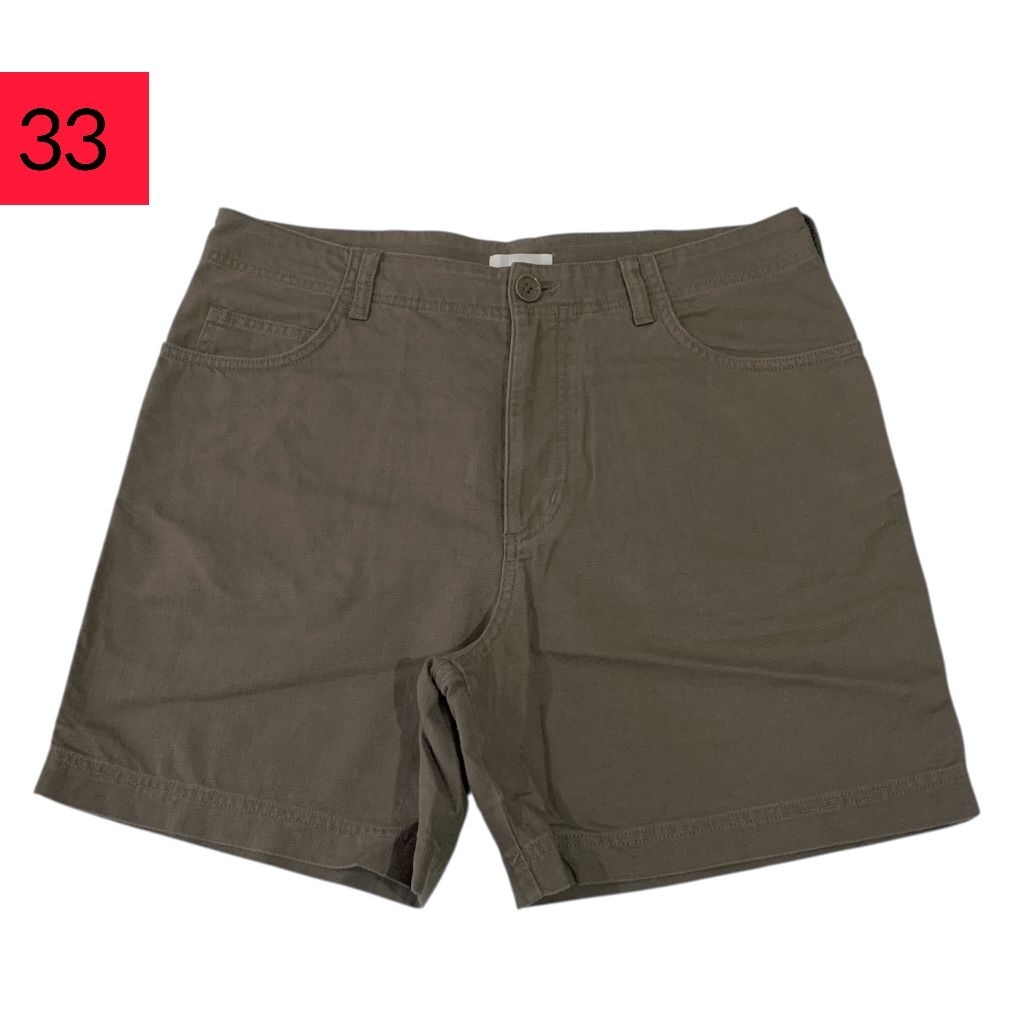 Celana pendek katun linen ARKET Made in Turkey ( size 33 )