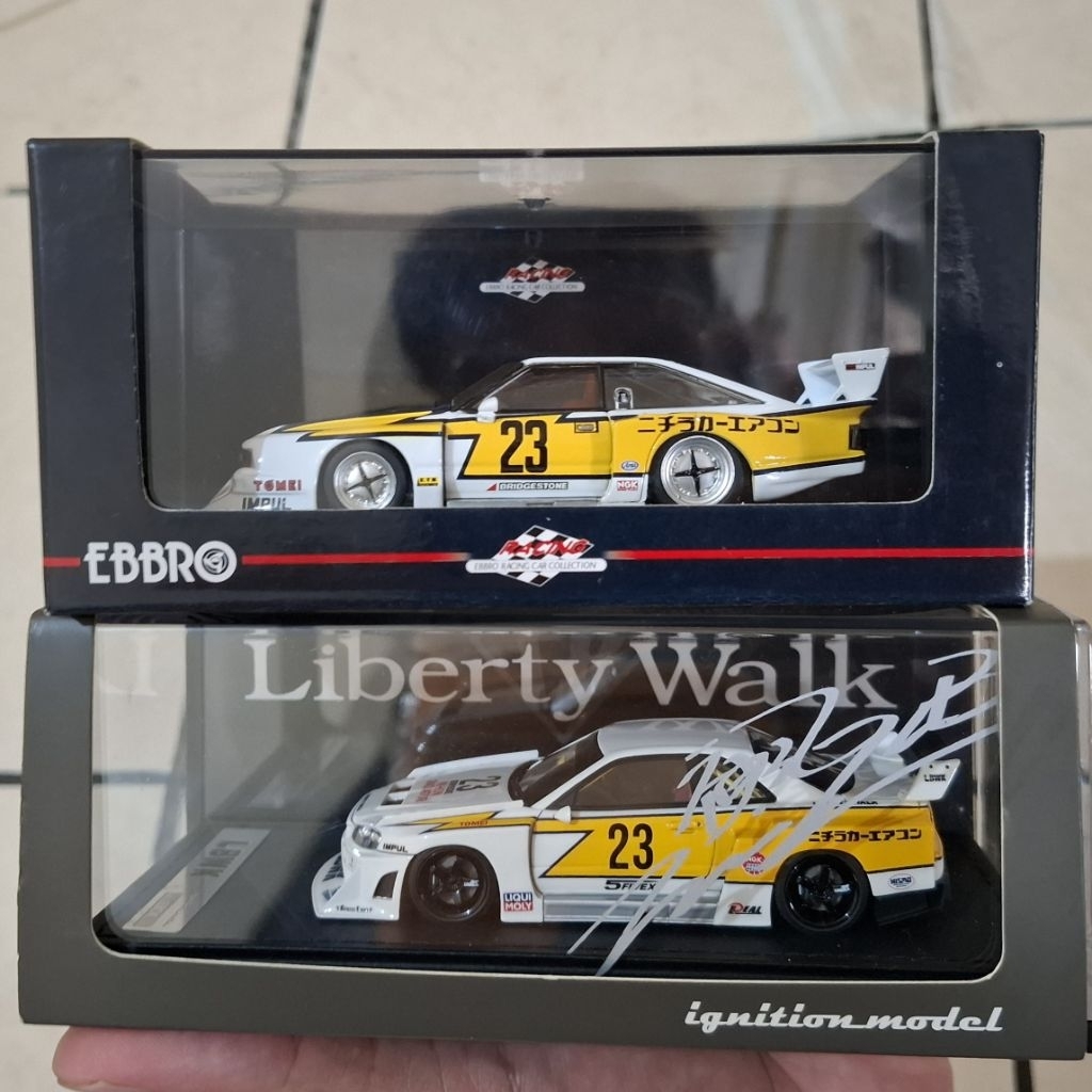 ignition model nissa r34 super silhoutte 1/43 dan ebbro nissan silvia super silhouette