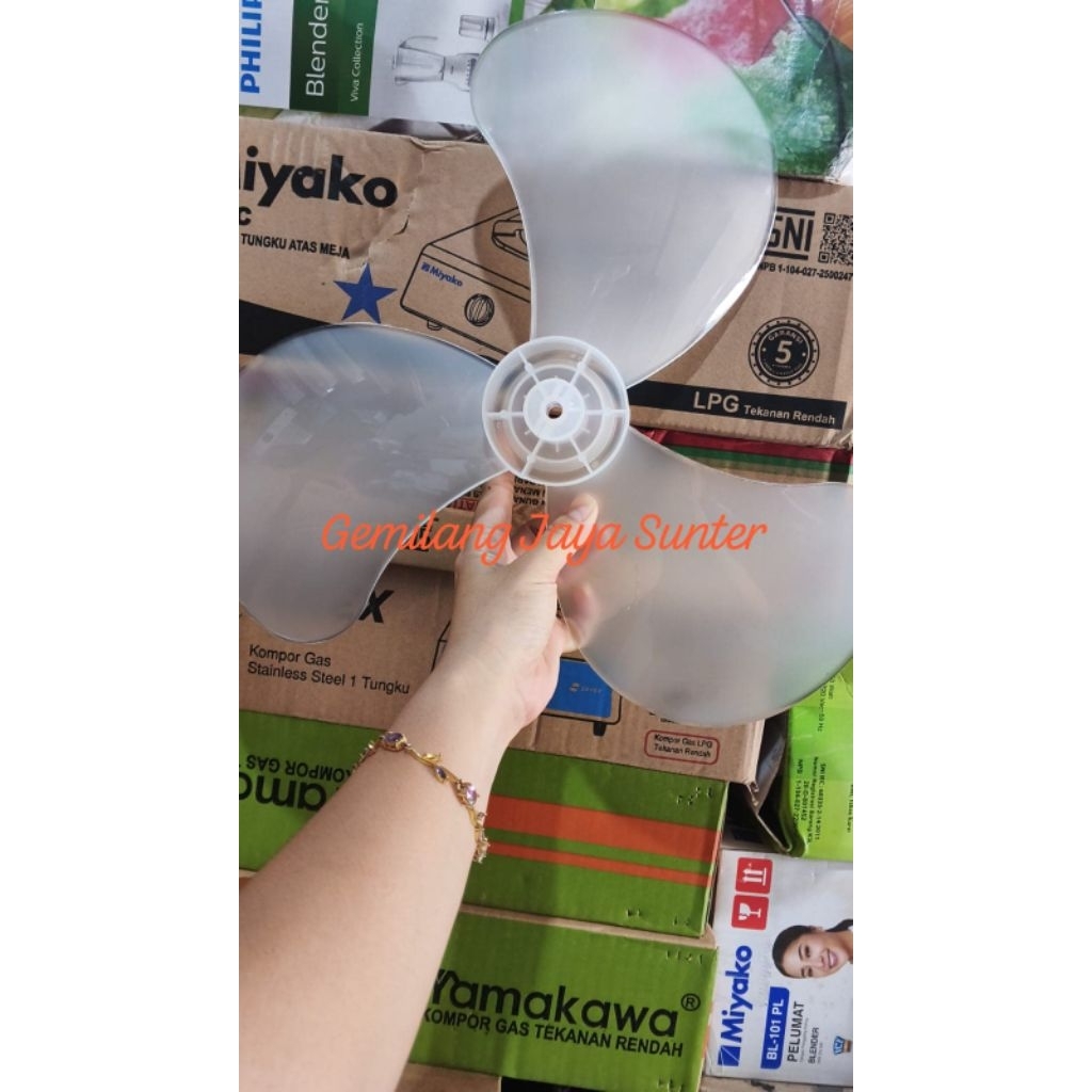 Baling Kipas Panasonic, Miyako, Kdk Dan Maspion Model Lama 16Inc Bahan Mika Tebal Co