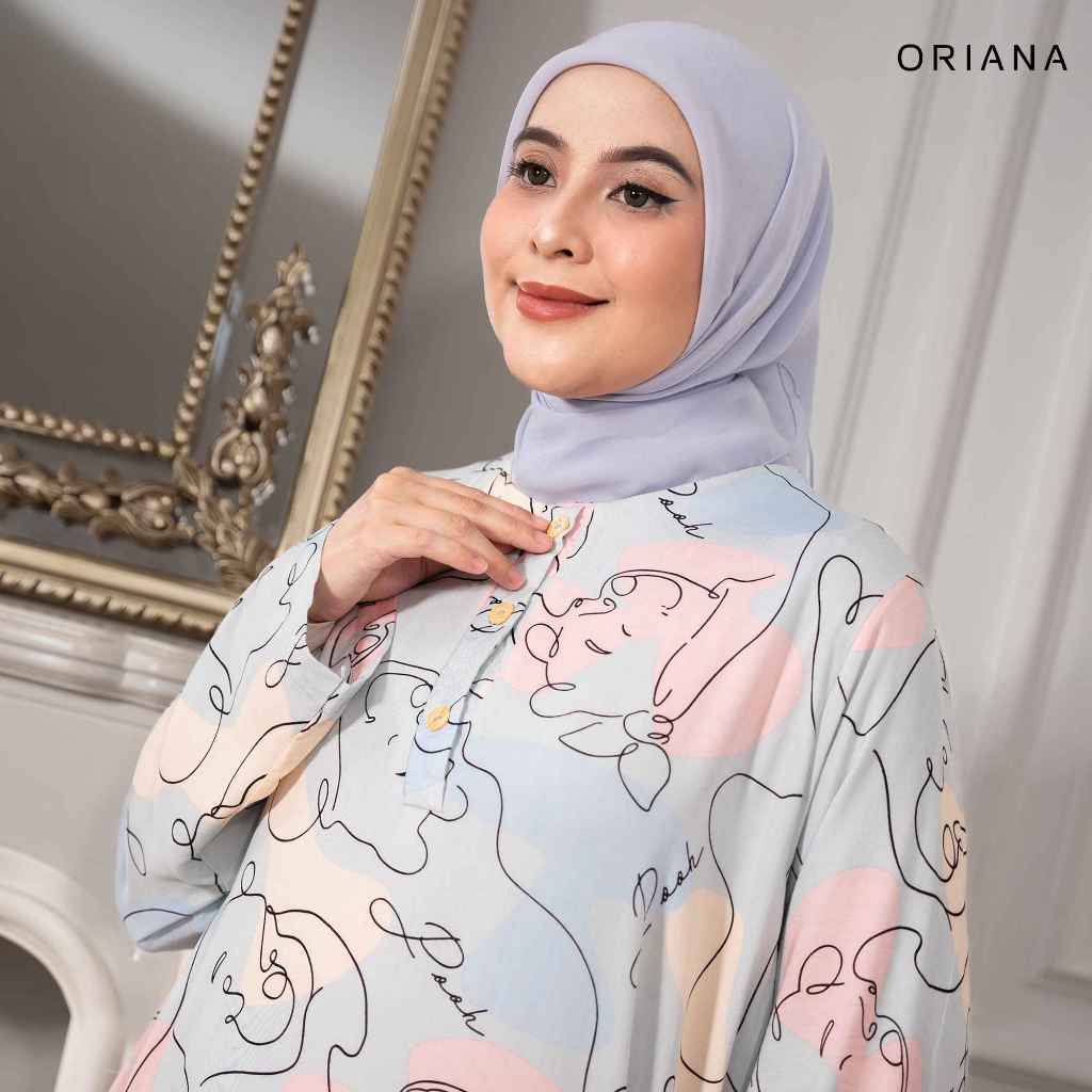 ORIANA - Daster Panjang LAIQA Daster Gamis Collection | Busui Hijab Friendly