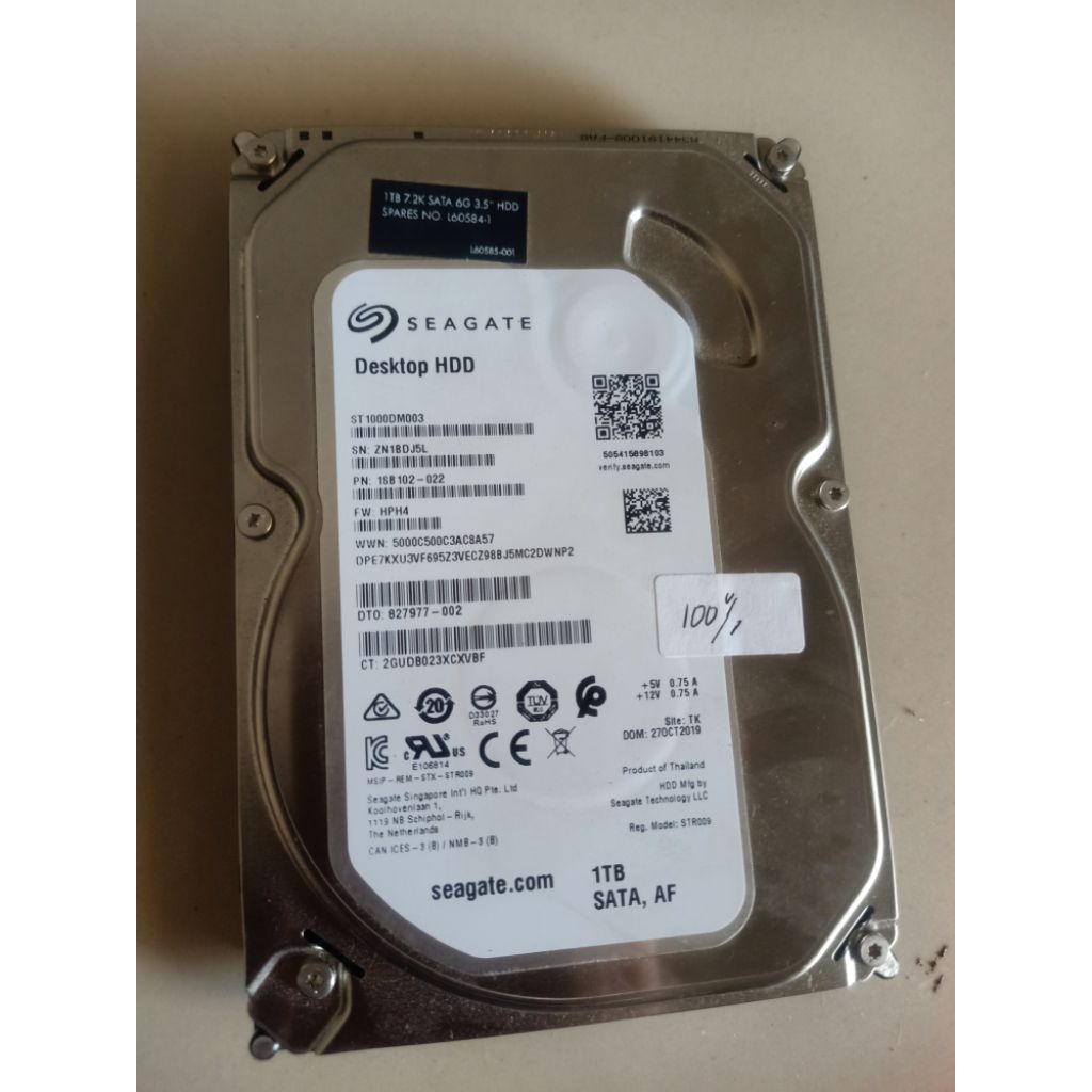 Hardisk PC Seagete 1 TB