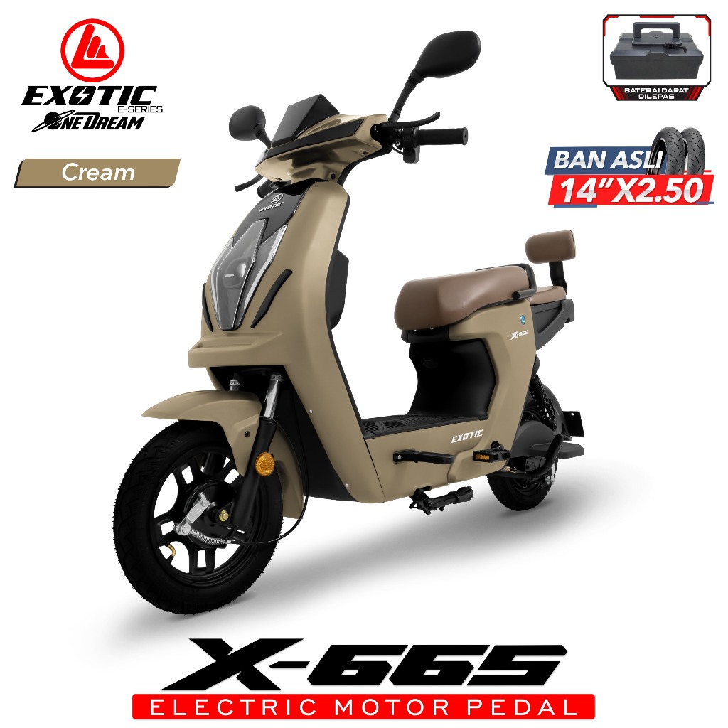 Sepeda listrik EXOTIC X 665 TERBARU SELIS EXOTIC NEW , SEPEDA LISTRIK EXOTIC X 670 JOK MOTOR
