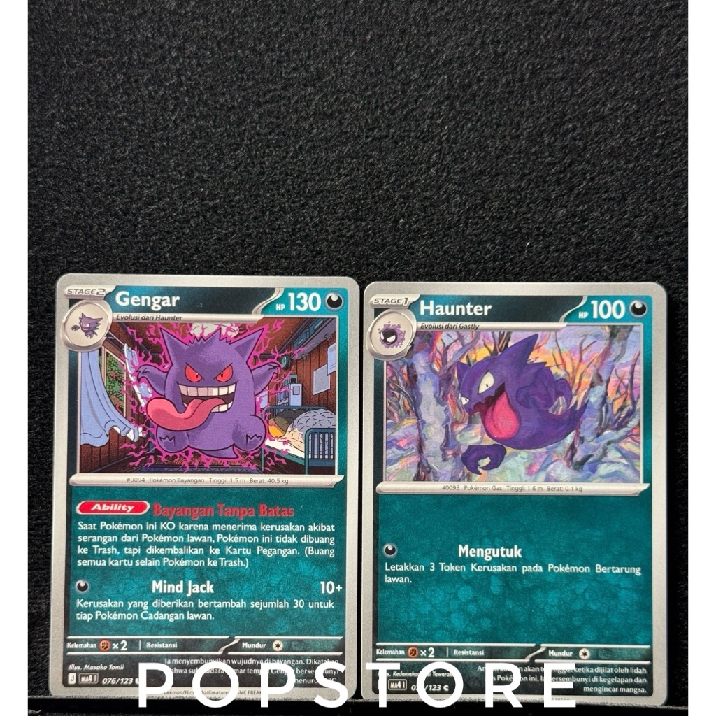 Pokemon TCG Gengar Haunter snorlax kartu card original Indonesia ledakan peniada