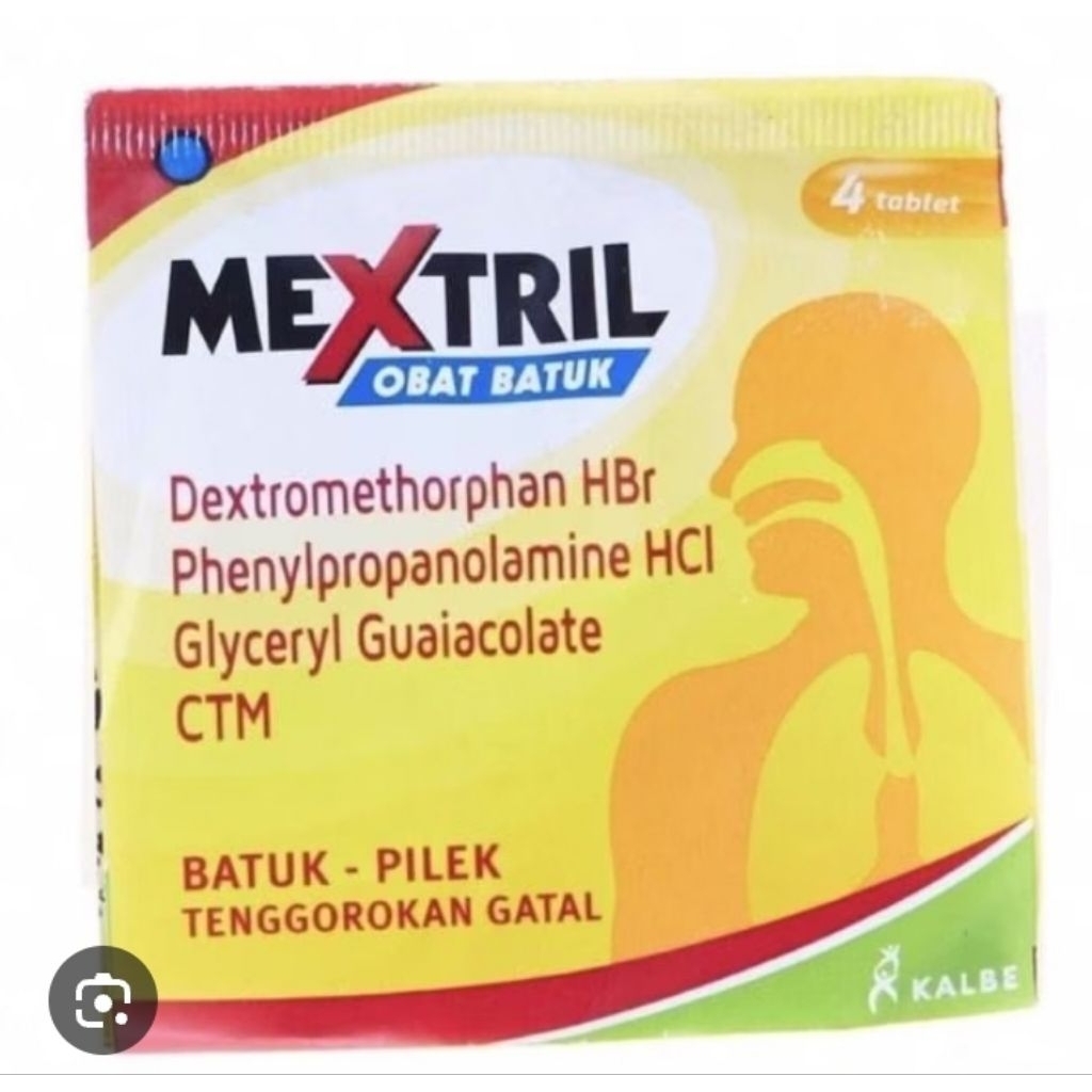 OBAT BATUK DAN PILEK / MEREDAKAN GEJALA BATUK DAN PILEK / MEXTRIL TABLET PER STRIP