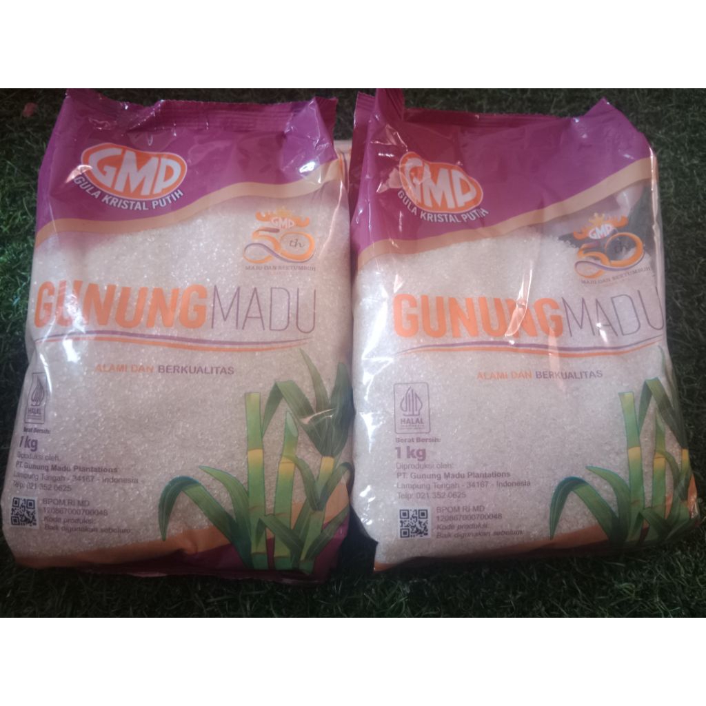 Gula pasir/gula putih kemasan 1 kg