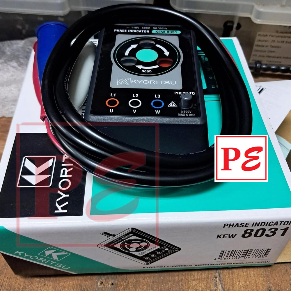 Kyoritsu 8031 KEW 3 Phase Indicator Sequence Rotation Open Phase Checker Alat Ukur