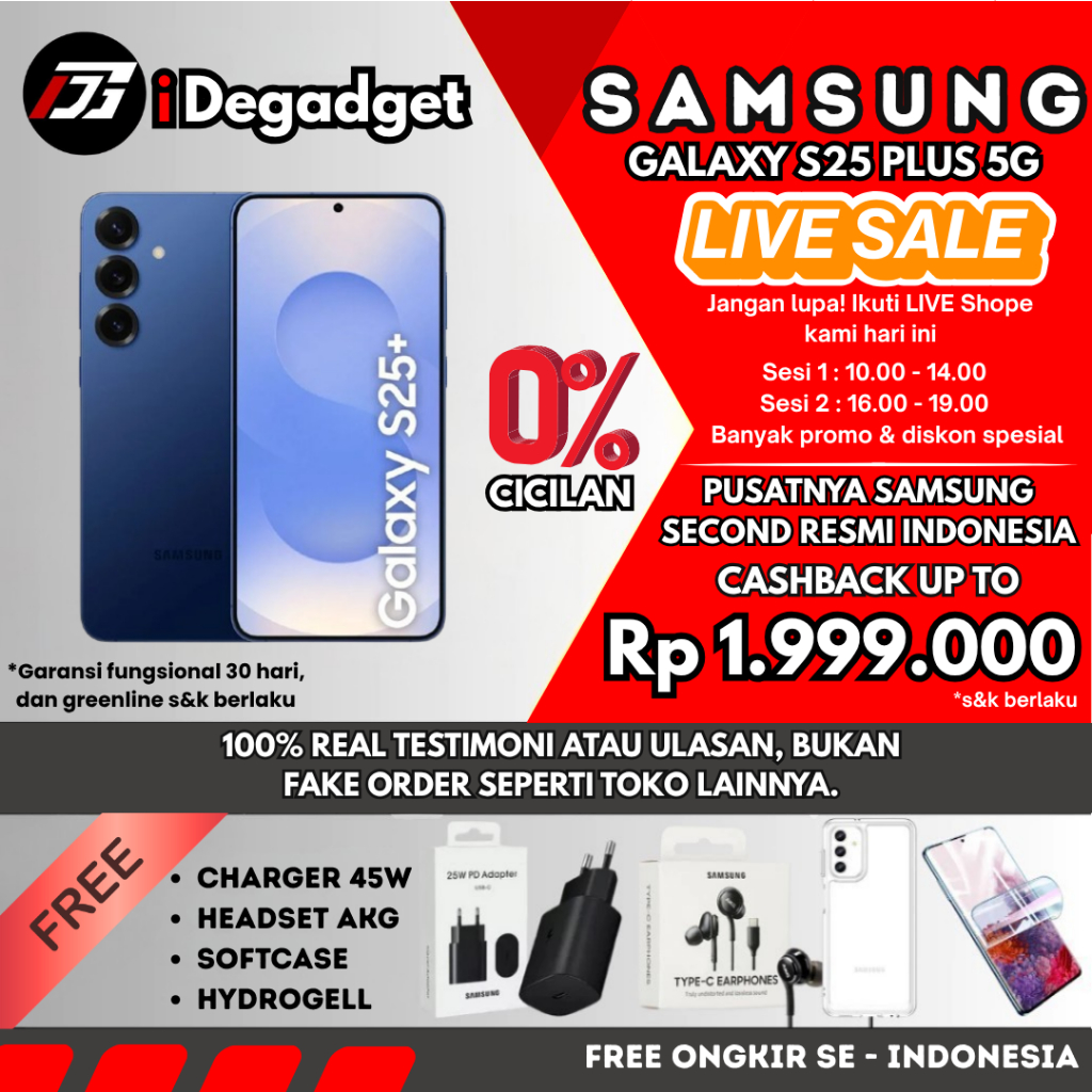 Samsung S25 Plus & S25 5G 12/512 256GB SEIN Second Original Resmi