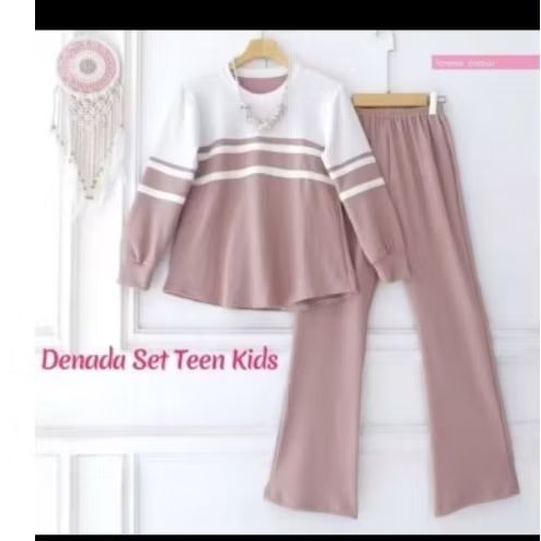 DENADA SET KIDS (3TAHUN-13TAHUN) CRINKLE // SETELAN ANAK // SETELAN DENADA // ONE SET ANAK