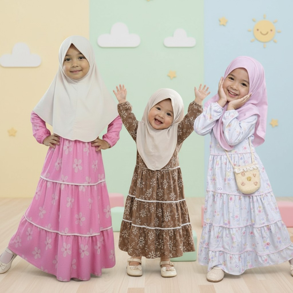 Baju Anak Perempuan Premium Stylish Cantik Nyaman Dipakai Anak | Baju Anak Perempuan Premium Elegan 