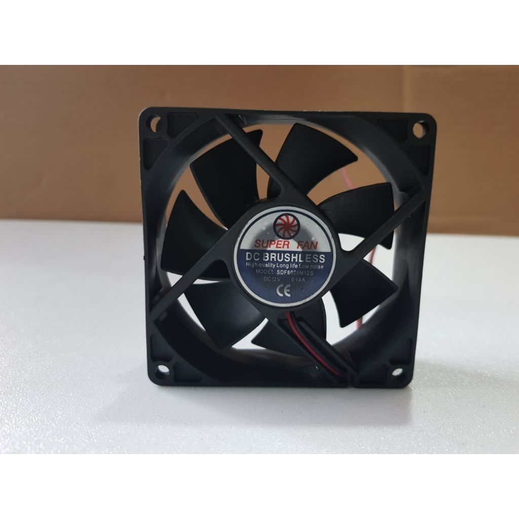 Fan kipas SUPER FAN DC 12V_0.14A 8X8CM 2Pin
