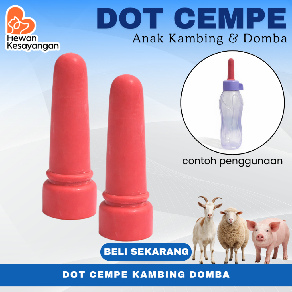 Dot Cempe Kambing Domba Bahan Karet Silikon Grosir