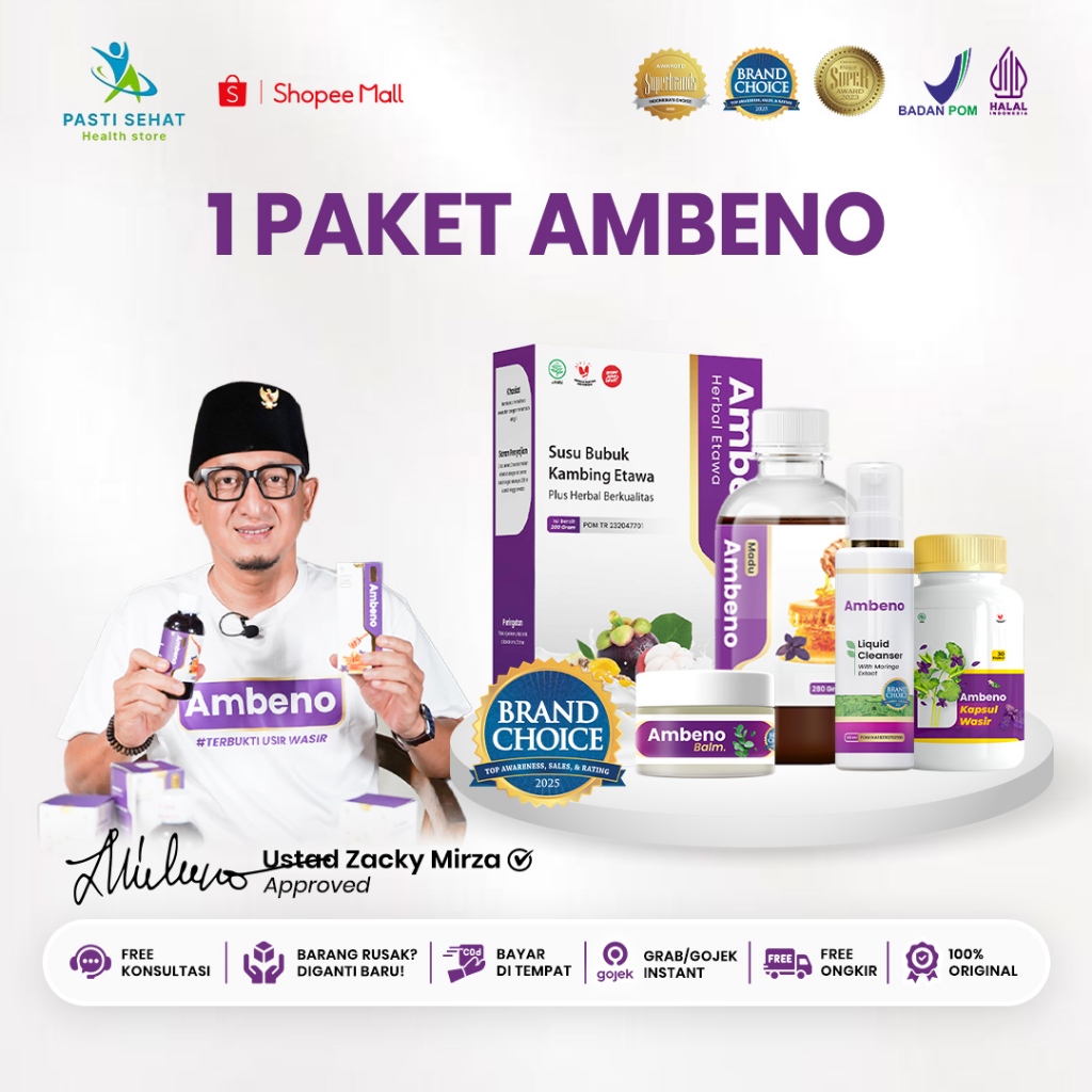 Ambeno Madu Bantu Atasi Ambeien Ambeno Original BPOM Kapsul Wasir Tanpa Efek Samping