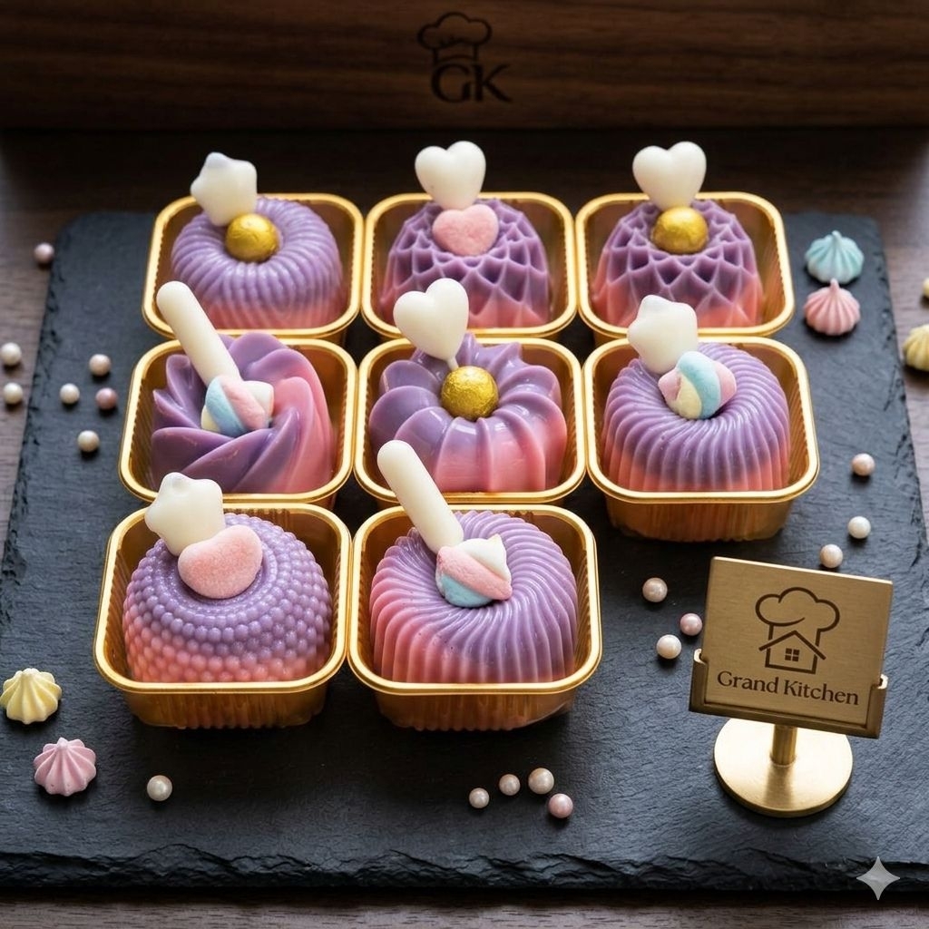1 Lusin Cetakan Puding Mini Kubox Series