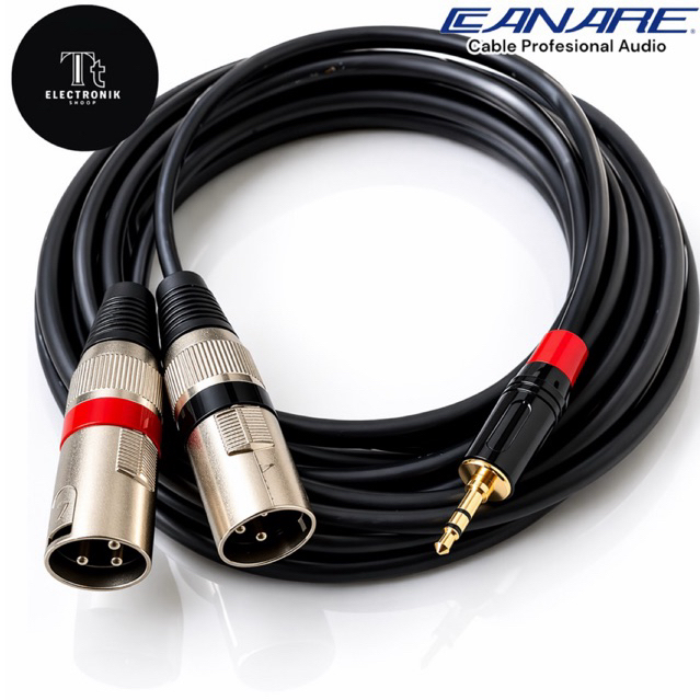 Kabel audio jack 3,5 to dua xlr male