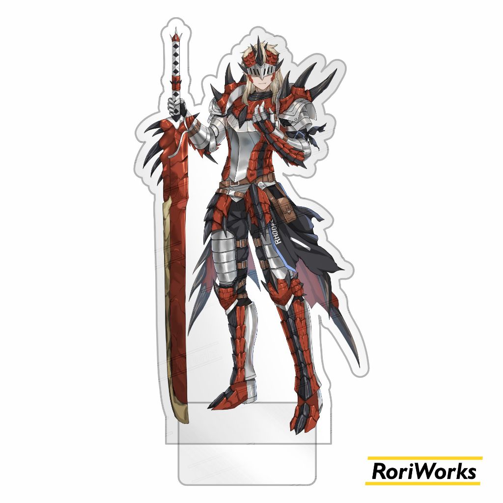 Acrylic Standee Figure Anime - Rathalos S Noir Corne | Arknights x Monster Hunter