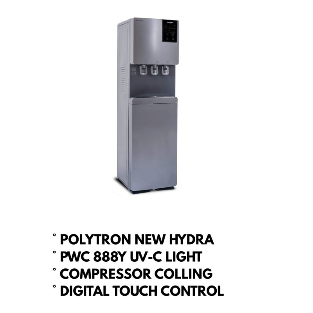DISPENSER GALON BAWAH POLYTRON NEO HYDRA PWC 888Y / POLYTRON DISPENSER GALON BAWAH / PWC 888Y NEO HY