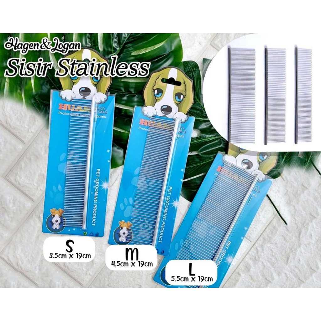 Sisir Hewan Stainless Hagen Logan