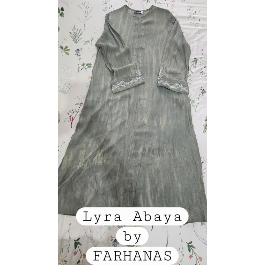 Lyra Abaya by FARHANAS (Forest / Green / Sage)