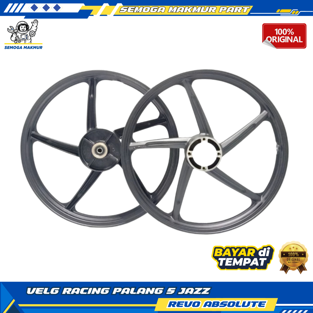 VELG RACING REVO ABSOLUT REVO FI REVO X REVO FIT FI BLADE PALANG 5 JAZZ LEBAR STD MOTOR