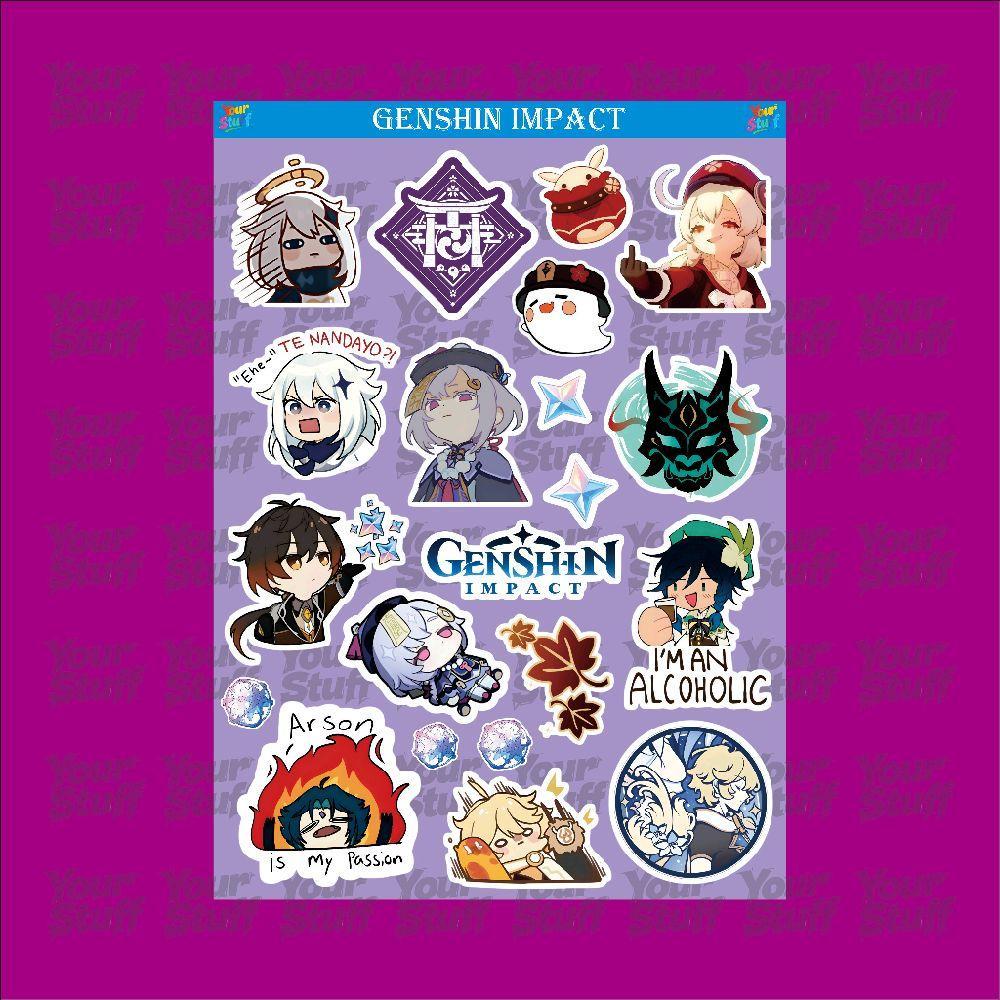 21Pcs GENSHIN IMPACT Sticker Pack / Sticker GENSHIN IMPACT Mix Aesthetic
