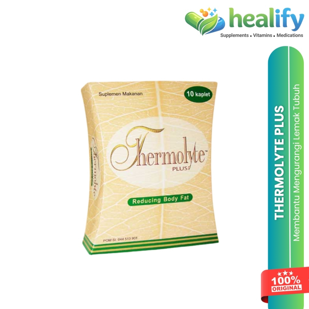 Thermolyte Plus 10 Kaplet Suplemen Diet Ampuh Mengurangi Lemak Tubuh