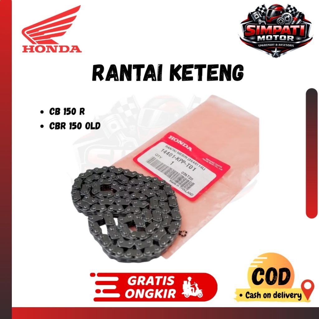 Rantai Keteng / Rantai Mesin Motor Honda CB 150R - Kamprat Motor CBR 150 OLD KPP Simpati Part Motor