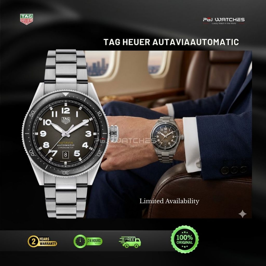 TAG HEUER Autavia Automatic Chronometer Grey Dial 42mm - WBE5110.BA0650