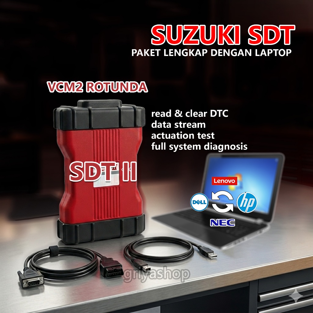 Scanner Mobil Suzuki Smart Diagnostic Tester II (SDT II) paket dgn VCM2 Rotunda VCI