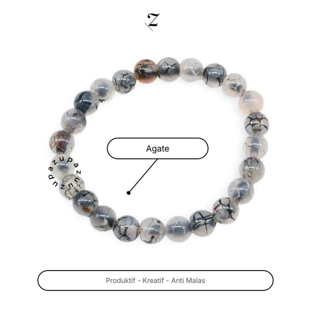 Zupazupazuu Crystal Bracelet 6mm - Agate