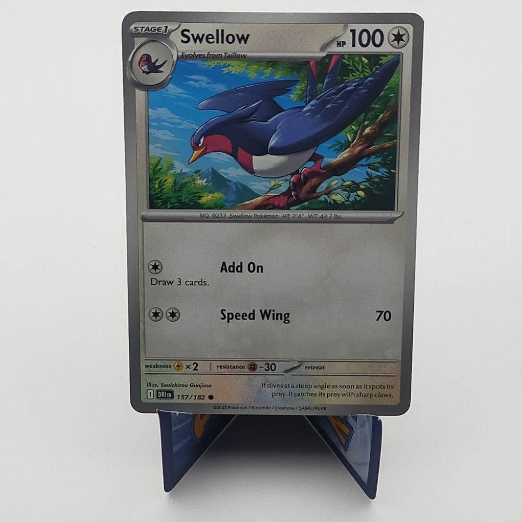 Kartu TCG Pokemon EN Original Swellow DRI 156/182