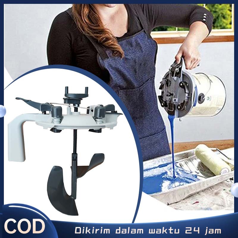1set Steering Lid Pemutar Kaleng Cat Mixing Head Alat Mixing Lid Pengaduk Cat Mobil Penutup Kaleng C