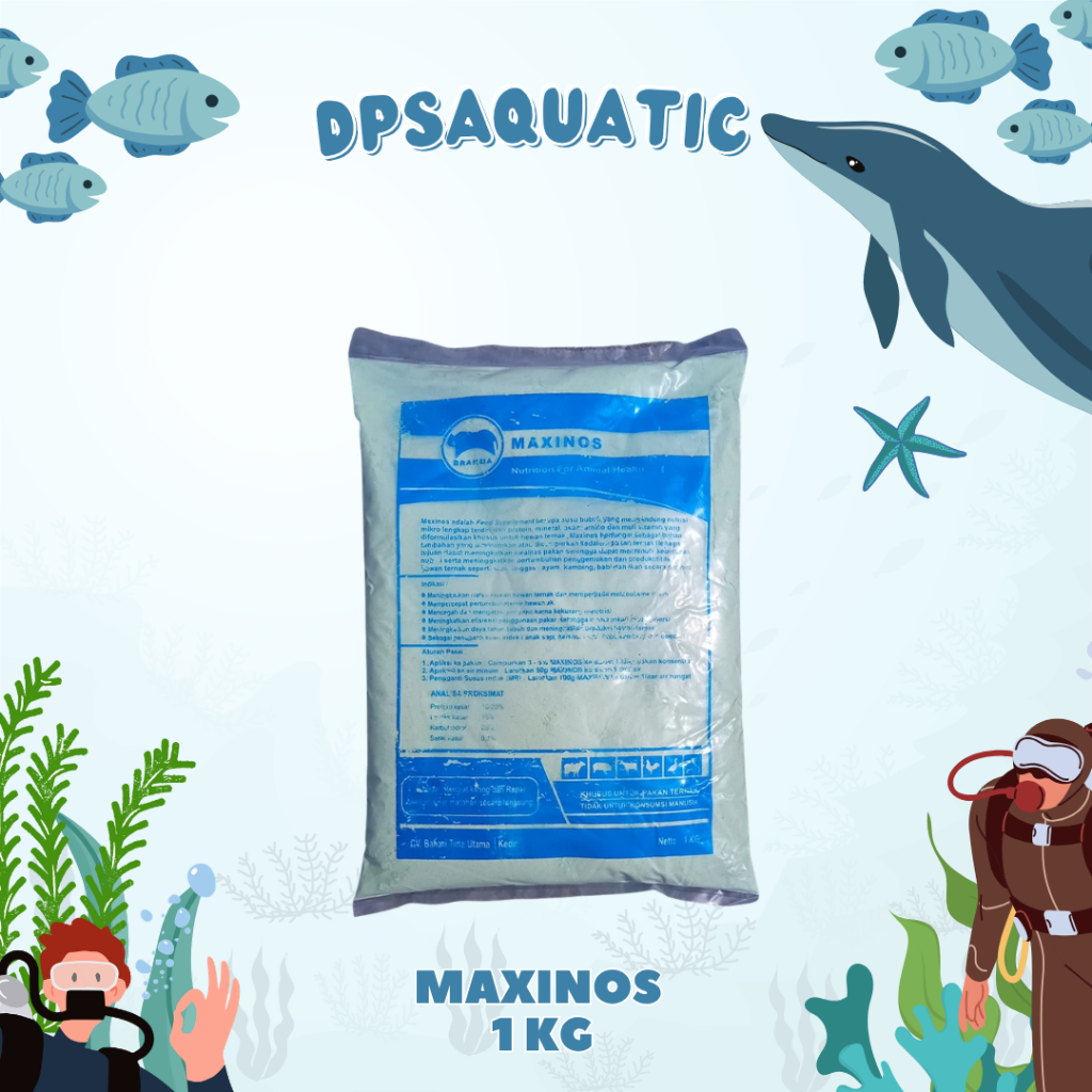 Maxinos 1kg Susu Ternak Kemasan untuk Pengganti Susu Indukan