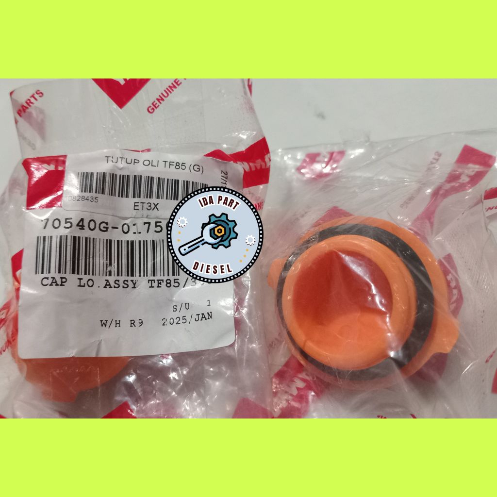 Tutup oli traktor yanmar rotary/tutup oli bopel yzc/tutup orange original