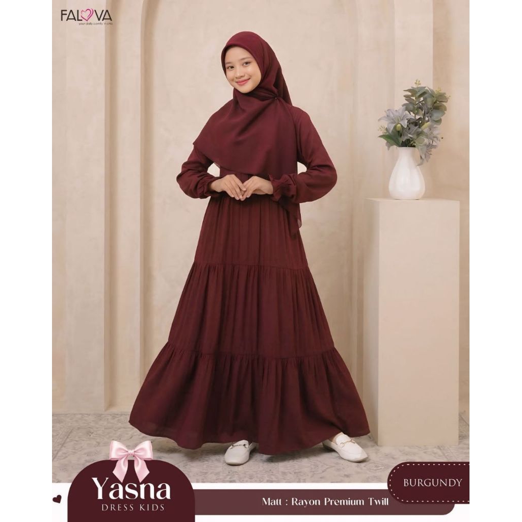 GAMIS YASNA KIDS BY FALOVA (GAMIS SAJA) // GAMIS ANAK SYARI POLOS