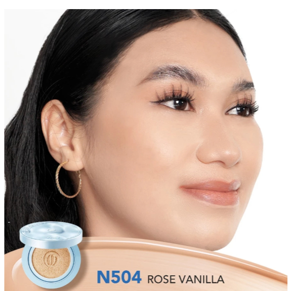 SALE (ED:15OKT2028) YOU CAFFEINE LIFT 12g ( N504 ROSE VANILLA) -Boost Serum Cushion | Caffeine Cushi