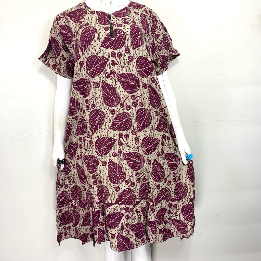 Sikobajutidur - SU Daster Diva Rayon Besar Rempel Kekinian Halus Tebal | Daster Batik Rayon | Bintan