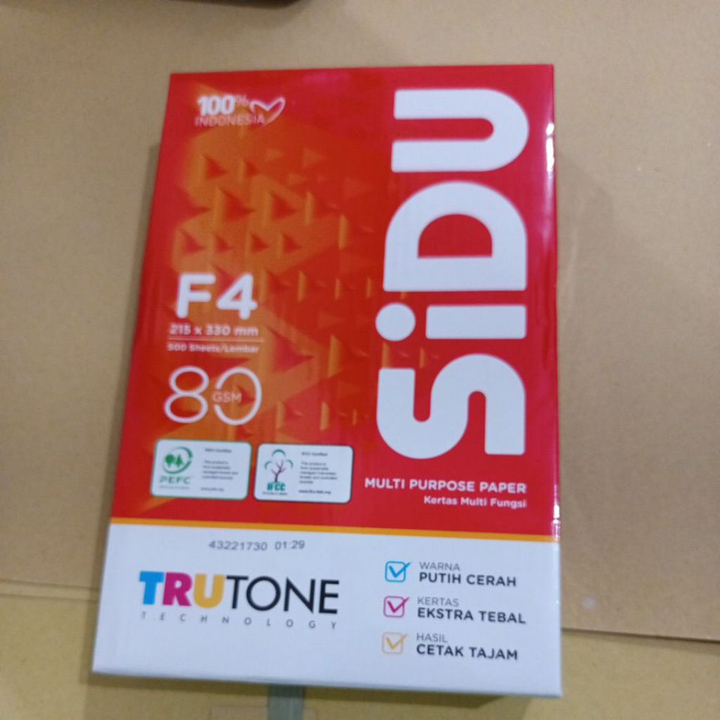 Hvs Sidu F4 80gsm